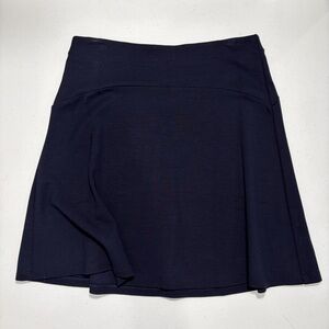 LOFT Dark Blue Pull on Elasticized Skirt